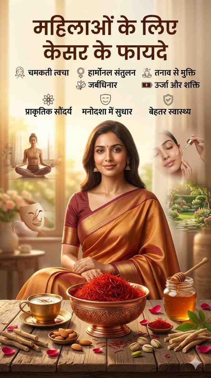 kesar ke fayde mahilaon ke liye