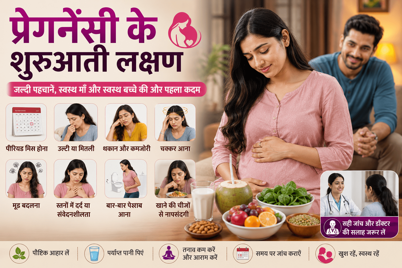 pregnancy ke shuruati lakshan