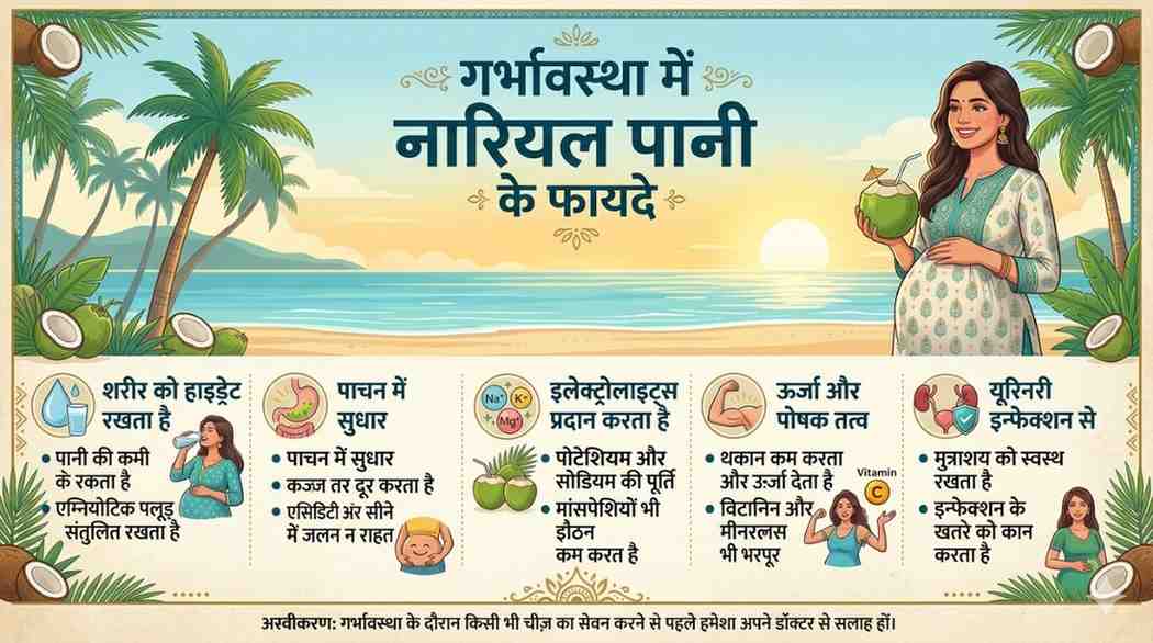 गर्भावस्था में नारियल पानी के फायदे