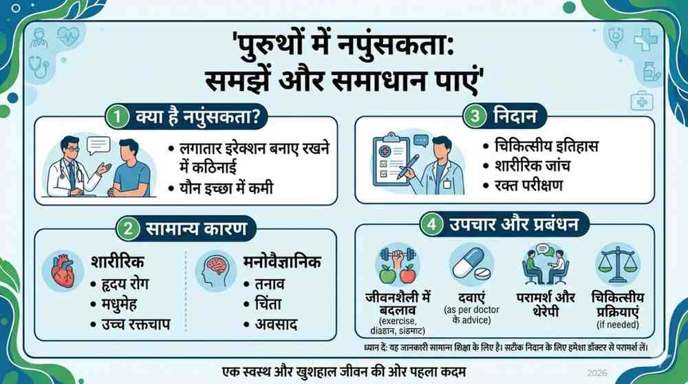 पुरुषों में नपुंसकता के कारण और इलाज