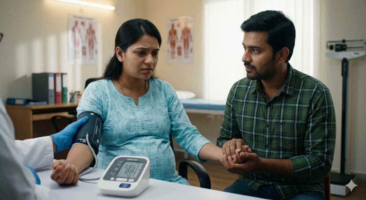 प्रेगनेंसी में BP बढ़ना