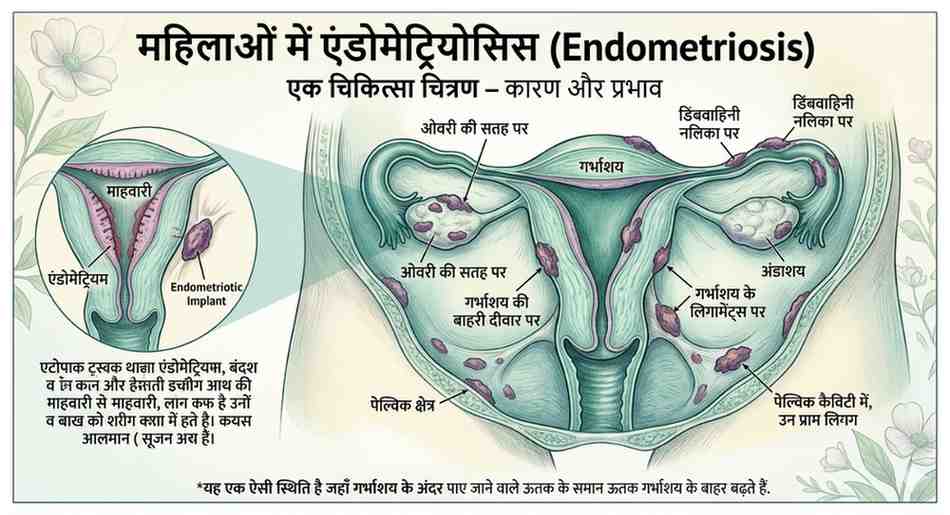 महिलाओं में Endometriosis