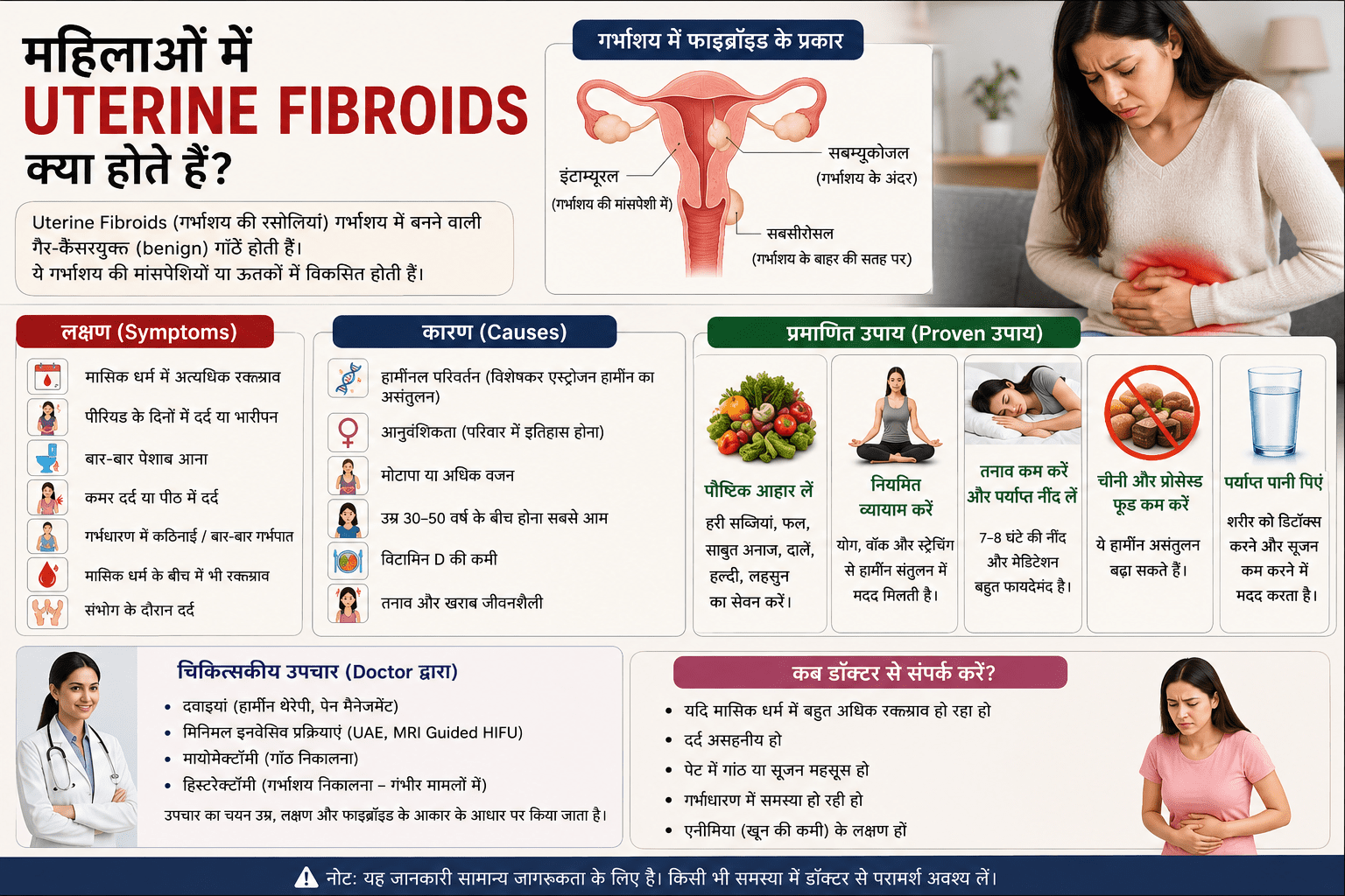 महिलाओं में uterine fibroids क्या होते हैं