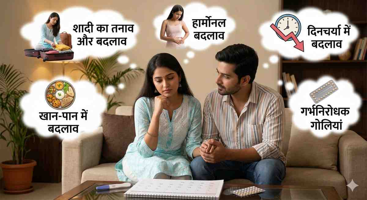 शादी के बाद periods late क्यों होते हैं