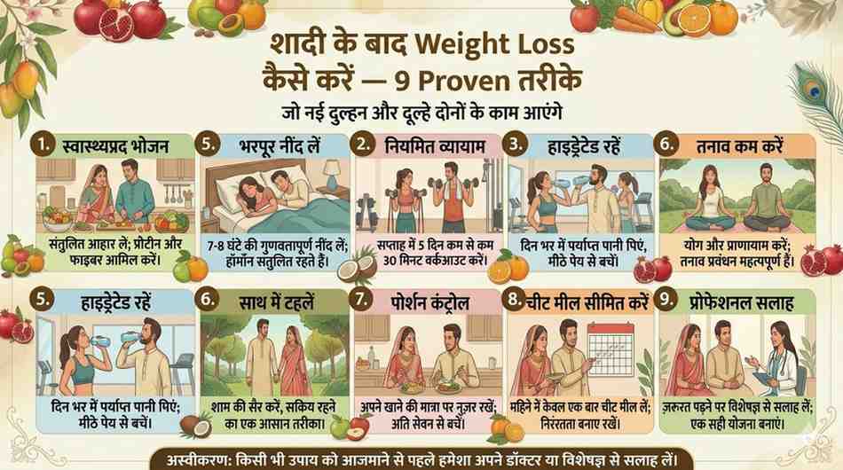 शादी के बाद weight loss कैसे करें