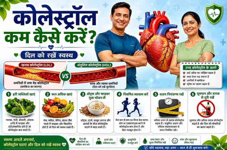 कोलेस्ट्रॉल कम करने के घरेलू उपाय