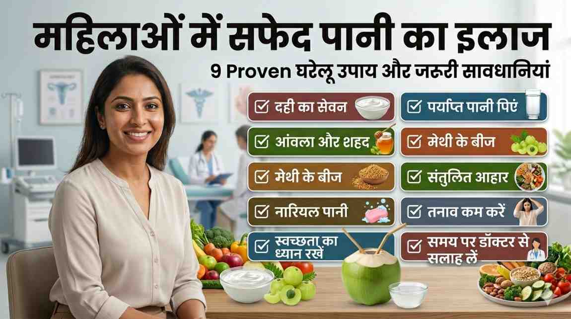 mahilaon mein safed pani ka ilaj